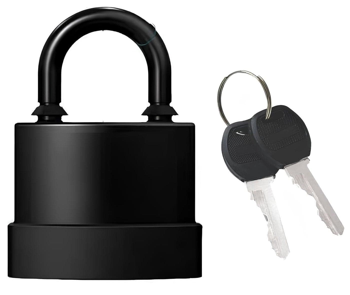 Divik Heavy Duty Short Shackle Padlock 45mm55mm Outdoor Security Lock Waterproof Padlock Key Padlock for Outdoor Use for Office Garden Gym or School Locker Padlock 1Pcs 55mm with 4 Keys