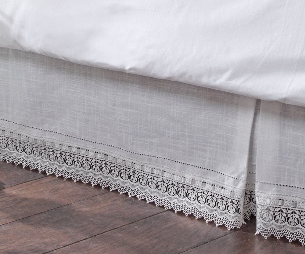 Renaissance Home Fashion Stylemaster Sophia Dust RuffleBed Skirt Full Ivory