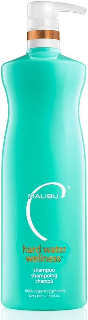 Malibu C Hard Water Wellness Hair Shampoo Sulfate Free Shampoo that Increases Hydration and Vibrancy Protects Hair from Waterborne Elements Removes Build Up 338oz