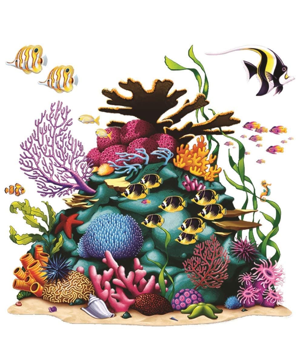Coral Reef Prop 3 fish included Party Accessory 1 count 1Pkg