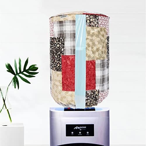 E-Retailer® PVC Water Dispenser Bottle Cover With Adjustable Elastic Closure And Water Level Indication For 20 Ltr. (Color- Multi Floral, Size-17x11 Inches)