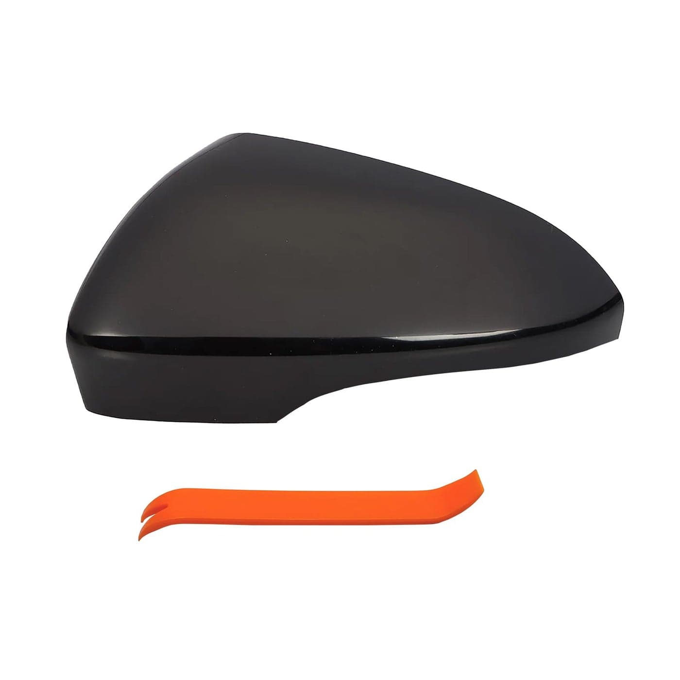 LAUBDGIE Right Passenger Side Mirror Cover Cap Compatible with Ford Fusion 20132021 with Turn Signal Glossy Black Not Fit SE Model