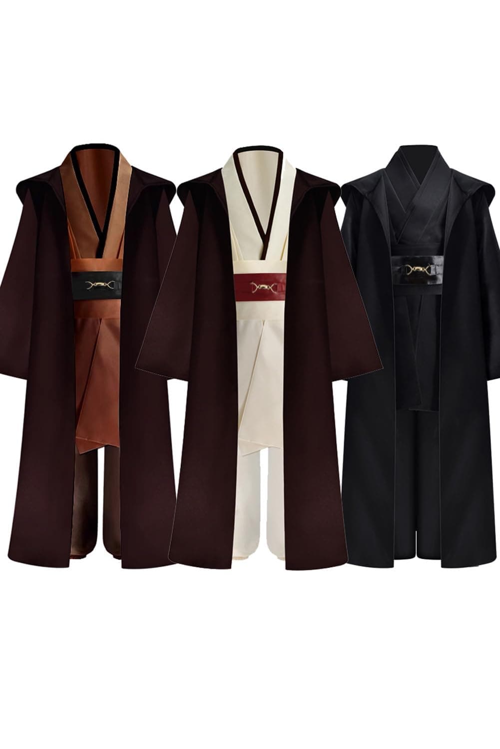 COSXINGYI Kids Boys Costume Robe Cloak with Hood Tunic Belt Pants Set Halloween Cosplay Outfit 6 years and up