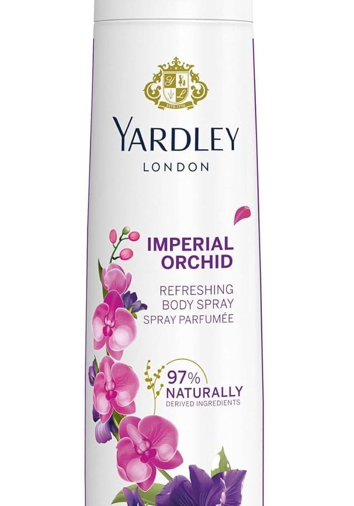 Yardley London Imperial Orchid Body Spray for Women, 150 ml