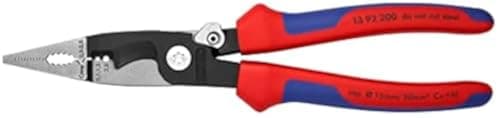 Knipex 13 92 200 Pliers for Electrical Installation with soft grip and opening spring