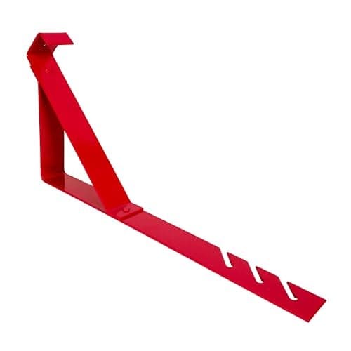 Guardian 2501 Fixed Roofing Bracket for 45 Degree Roof Pitch 10 Inch by 45-Degree Fixed Angle Platform Powder Coated Red OSHA Compliant