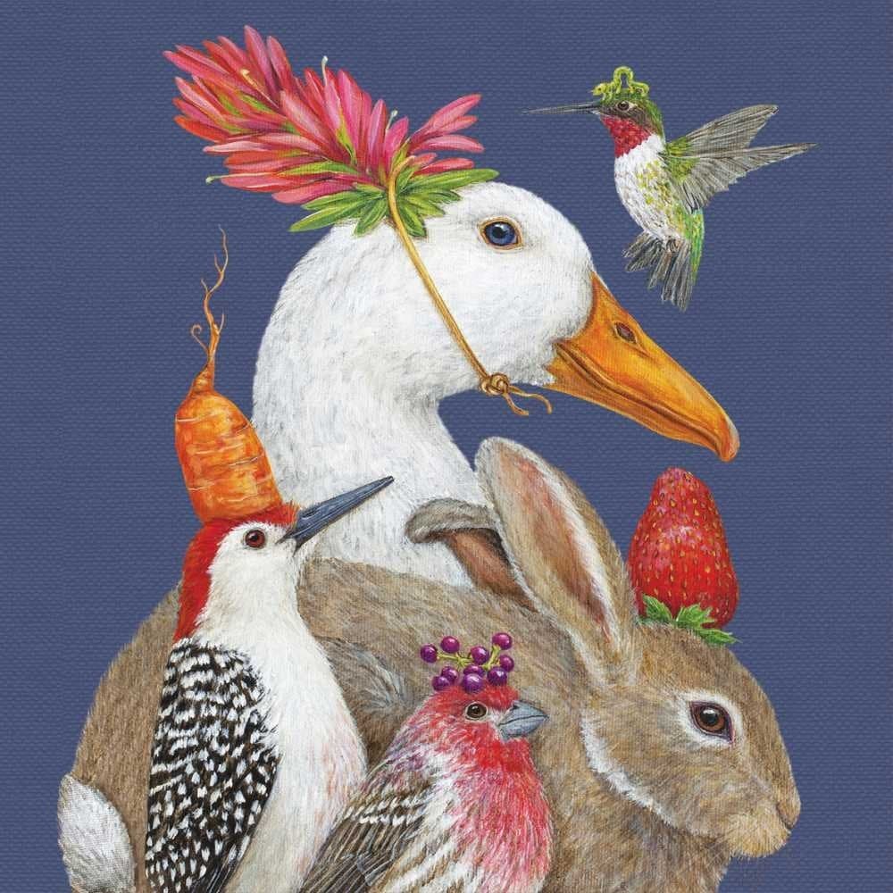 Paperproducts Design Vicki Sawyer Cocktail Napkins Decorative Paper Beverage Napkins for Dinner Birthdays Parties Gifts Celebrations 5 x 5 Pack of 20 A Few Good Friends Design