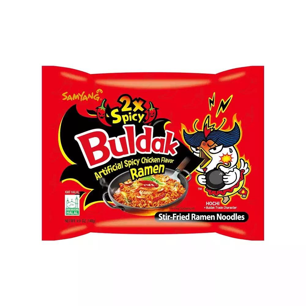 Buldak Hochi 2X Hot Chicken Flavor Ramen Fried Instant Noodle- 140gms