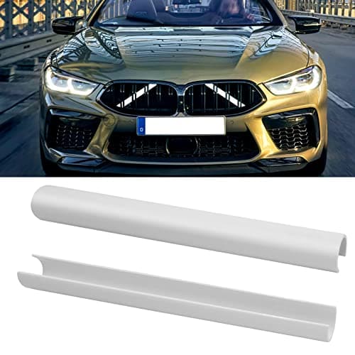 Jaronx Compatible with BMW V Brace Cover, Front Grill Inserts V Bar Brace Trim Covers Compatible with BMW for 1'F20 F21/2'F22 F23/3'F30 F31 F34/4'F32 F33 F36/5' G30 G31/6'G32/7'G11 G12/8'G14 (White)