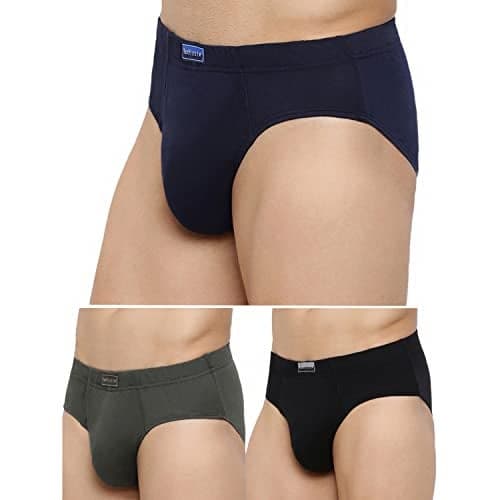 Van Heusen Men's Cotton Briefs (Pack of 3) (IHLEBR1CCA10001_Multi_Small_Multicoloured_S)