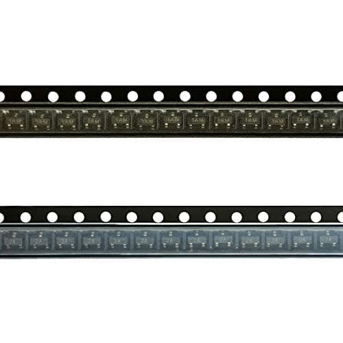 Todiys New 50Pairs for 50Pcs MMBT3904 LMBT3904LT1G 1AM + 50Pcs MMBT3906 LMBT3906LT1G 2A SOT-23 SMD NPN Transistor 2N3904 + 2N3906