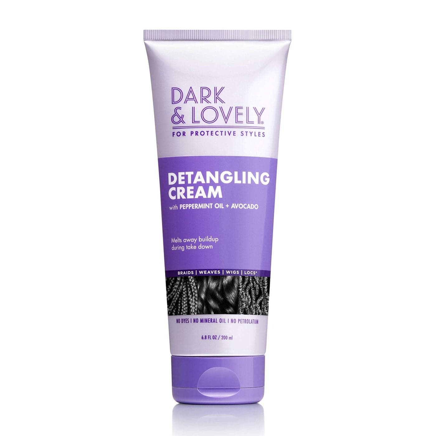 SoftSheenCarson DarkLovely Detangling Cream 68 Fl Oz For Protective Styles With PeppermintAvocado Oil for Braids Weaves WigsLocs No Dyes No Mineral Oil No Petrolatum