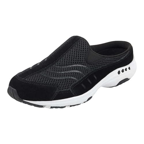Easy Spirit womens Traveltime Mule, Traveltime Black Suede 960, 7