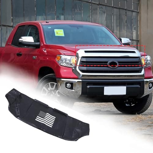 Aunginsy Car Hood Protector Bra Compatible with Toyota Tundra/Sequoia 2007-2021 Front Hood Cover Leather Protector Cover Half Hood Bonnet Bra Front Car Cover Mask Hood Shield Exterior Accessories