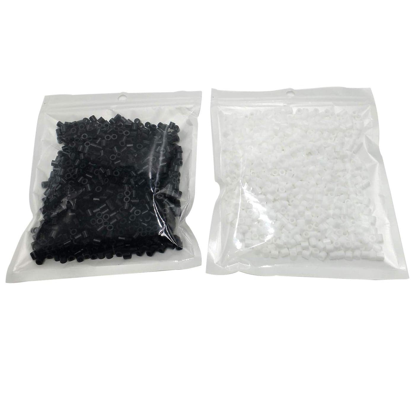 LGEGE 1000 White and 1000 Black Beads for Childrens Birthdays and Holidays Great Gift Pixel Art Project Compatible with Perler Melty Iron Hama Pegboards