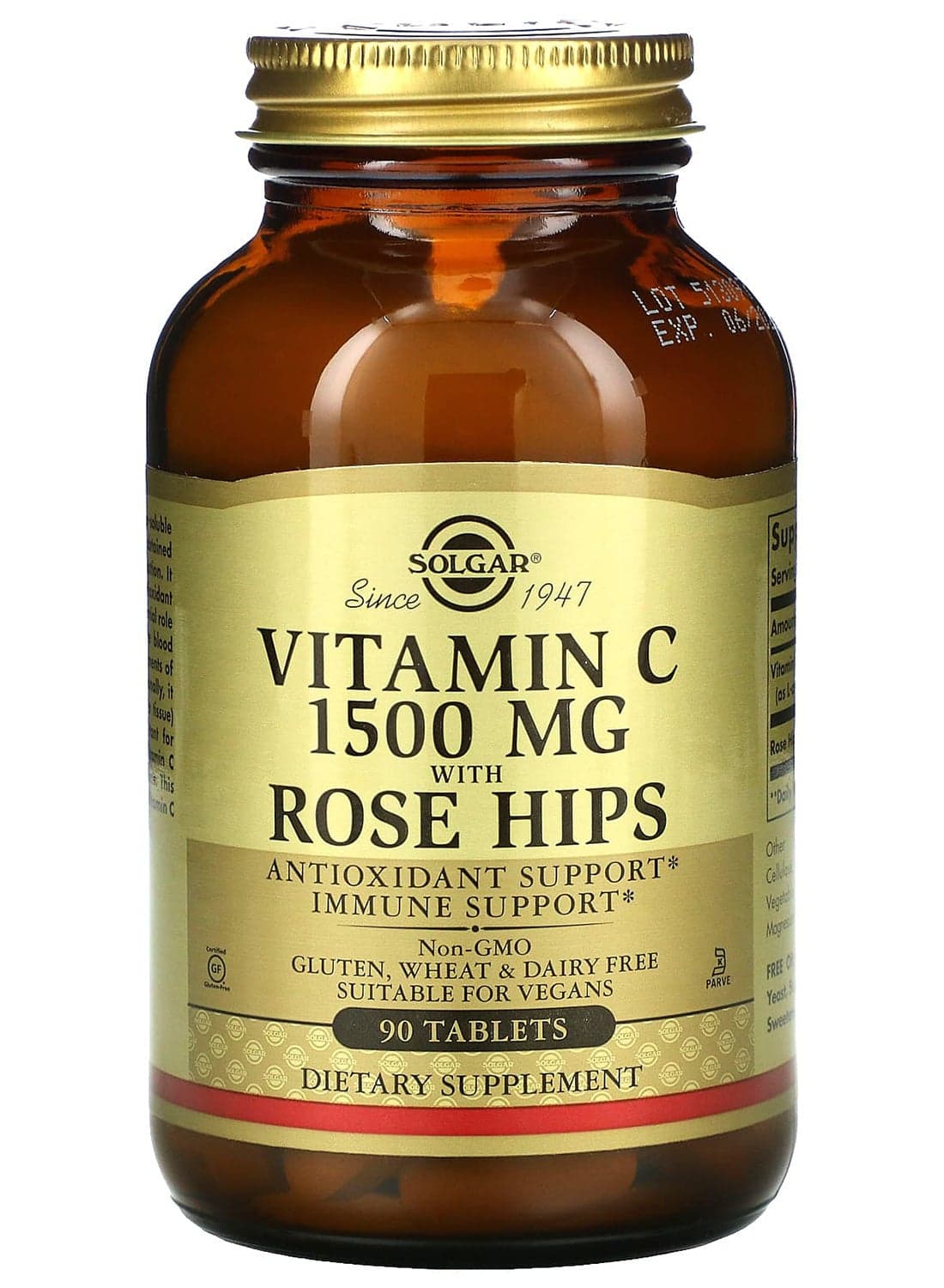 Vitamin C 1500 Mg With Rose Hips 90 Tablets