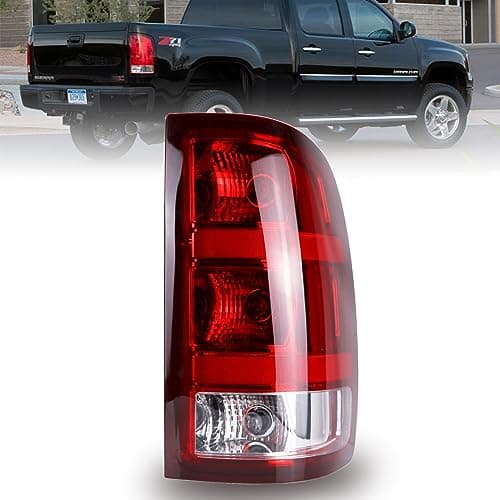 Nakuuly Tail Light Compatible With 20072014 GMC Sierra 1500 2500HD 3500HD Right Passenger Side Taillight Rear Lamp Brake Signal Assembly with Bulb 25958485 GM2801208