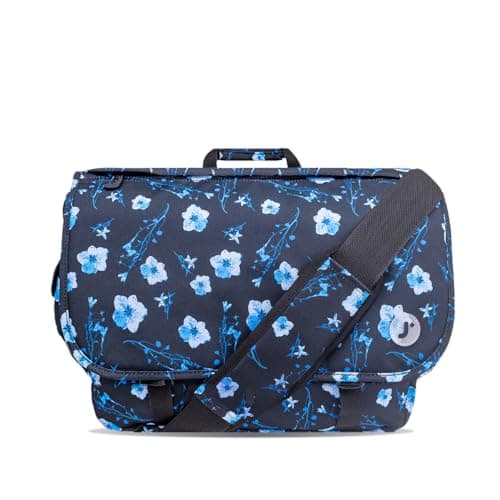 J World New York unisex adult Thomas Laptop Messenger Bag, Night Bloom, One Size US