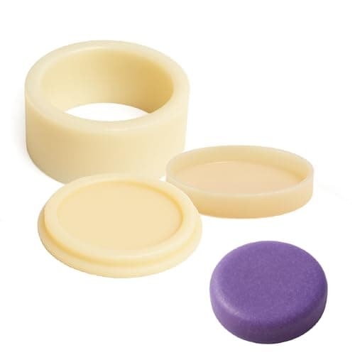 DIY 25inch Flat Round Soap Mold Handmade Shower Steamer Molds for Bath BombsShower Tablets