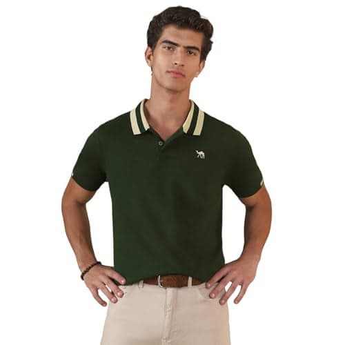 FYLTR Men's RegularFit Polo T-Shirt with Contrast Tipping Collar - Soft Handfeel | Casual T-Shirts for Men
