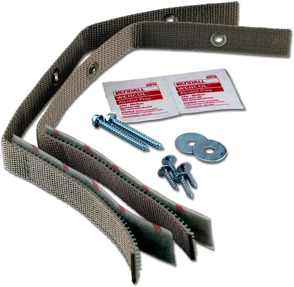 Quakehold! 4163 15-Inch Furniture Strap Kit, Beige
