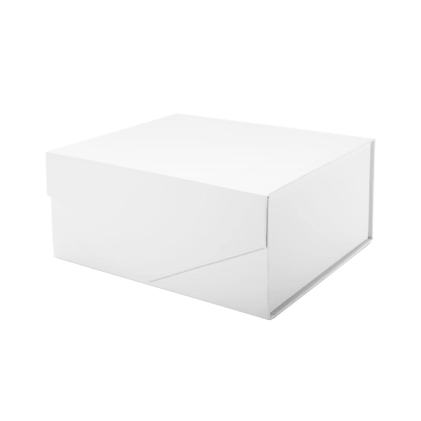 PACKHOME Gift Box 9x65x38 Inches Rectangle Collapsible Box with Magnetic Lid for Gift Packaging Matte White Grain Texture