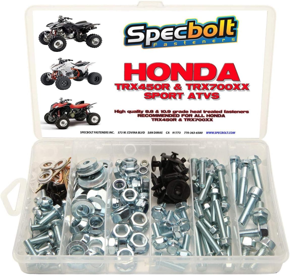Specbolt Fasteners 120pc Bolt Kit for Honda TRX450R TRX450ER & TRX700XX