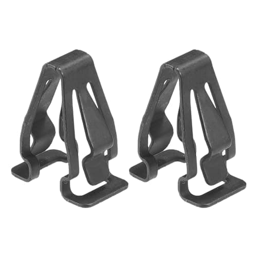 X AUTOHAUX 2pcs Black Iron Sun Visor Cap Clip Clip Retainer No.DS7Z-9904132-A for Ford Transit 2015-2022 for Ford for Mustang 2015-2022 for Ford Edge 2015-2022