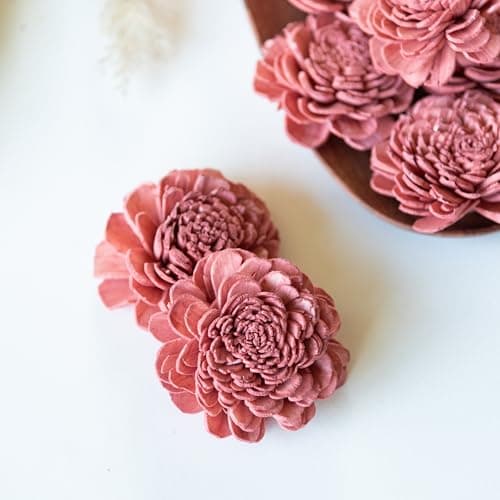 Flowers and Fillers // Rustic Pink Sola Belly Flower 6 cm (Pack of 10 pcs) // Bowl Fillers // Home Décor
