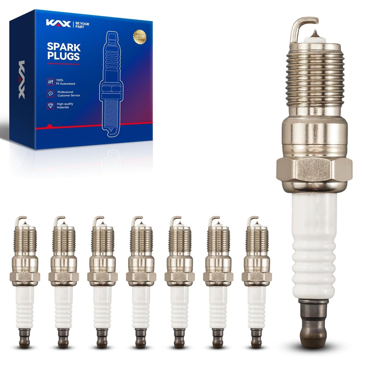 3186 GPower Platinum Spark Plugs TR5GPKAX Platinum Spark Plugs 8 Pack Fit for Silverado 1500 Tahoe Sierra 1500 Silverado 2500 HD Suburban 1500 Express 2500 Escape Express 3500 YukonCorvette