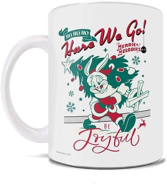 Trend Setters Looney Tunes Bugs Bunny Hare We Go Santa Claus Christmas 11 oz Funny Coffee or Tea Mug Perfect for Gifting or Collecting Ltd