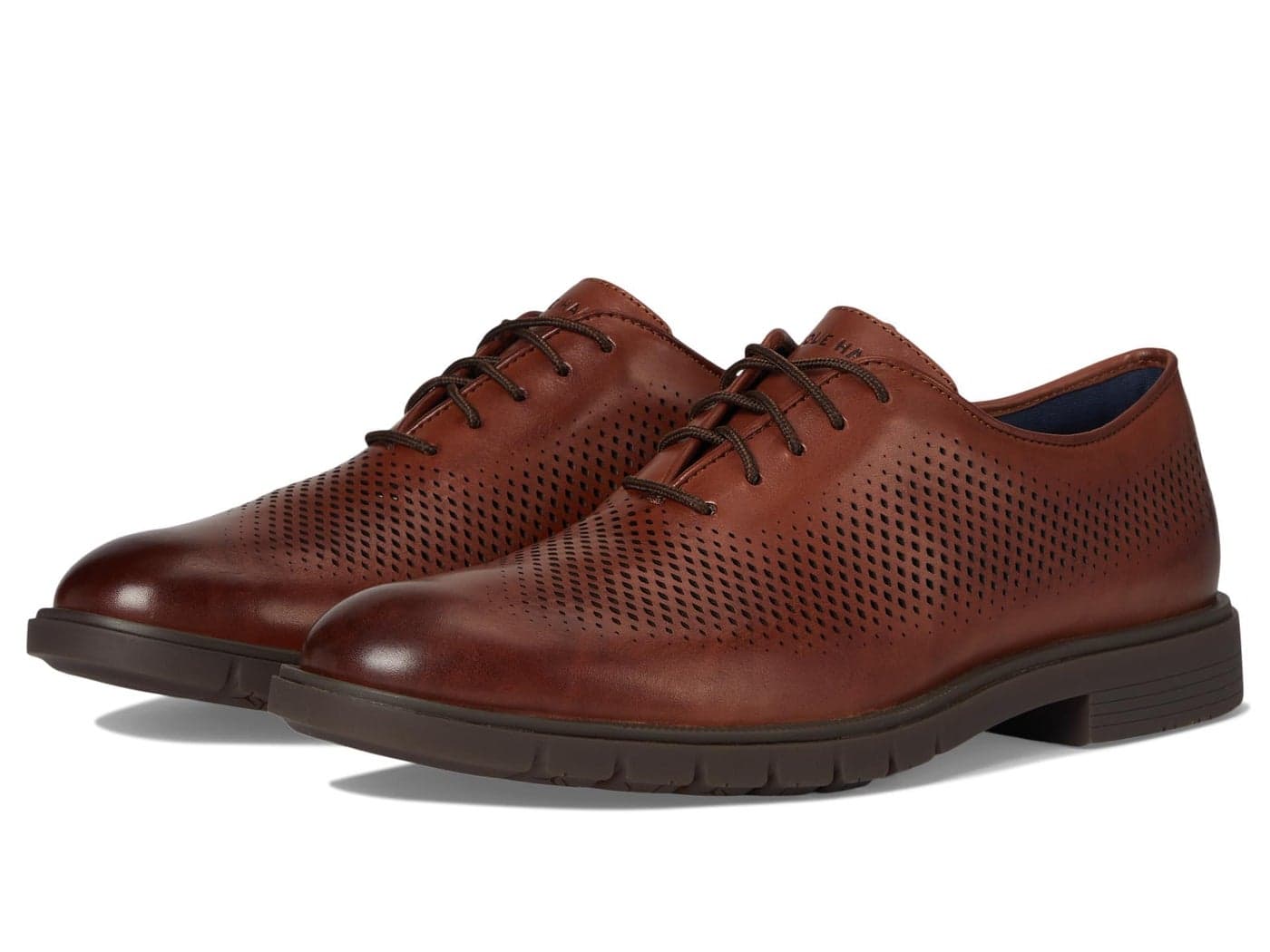 Cole Haan Men's Grandflex Dress Laser Oxfords, Mahogany, 8-M US