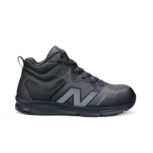 New Balance Evolve ESD Safety Shoes for Men - Non Slip Composite Toe Static Dissipative Electrical Hazard - Black, Mid