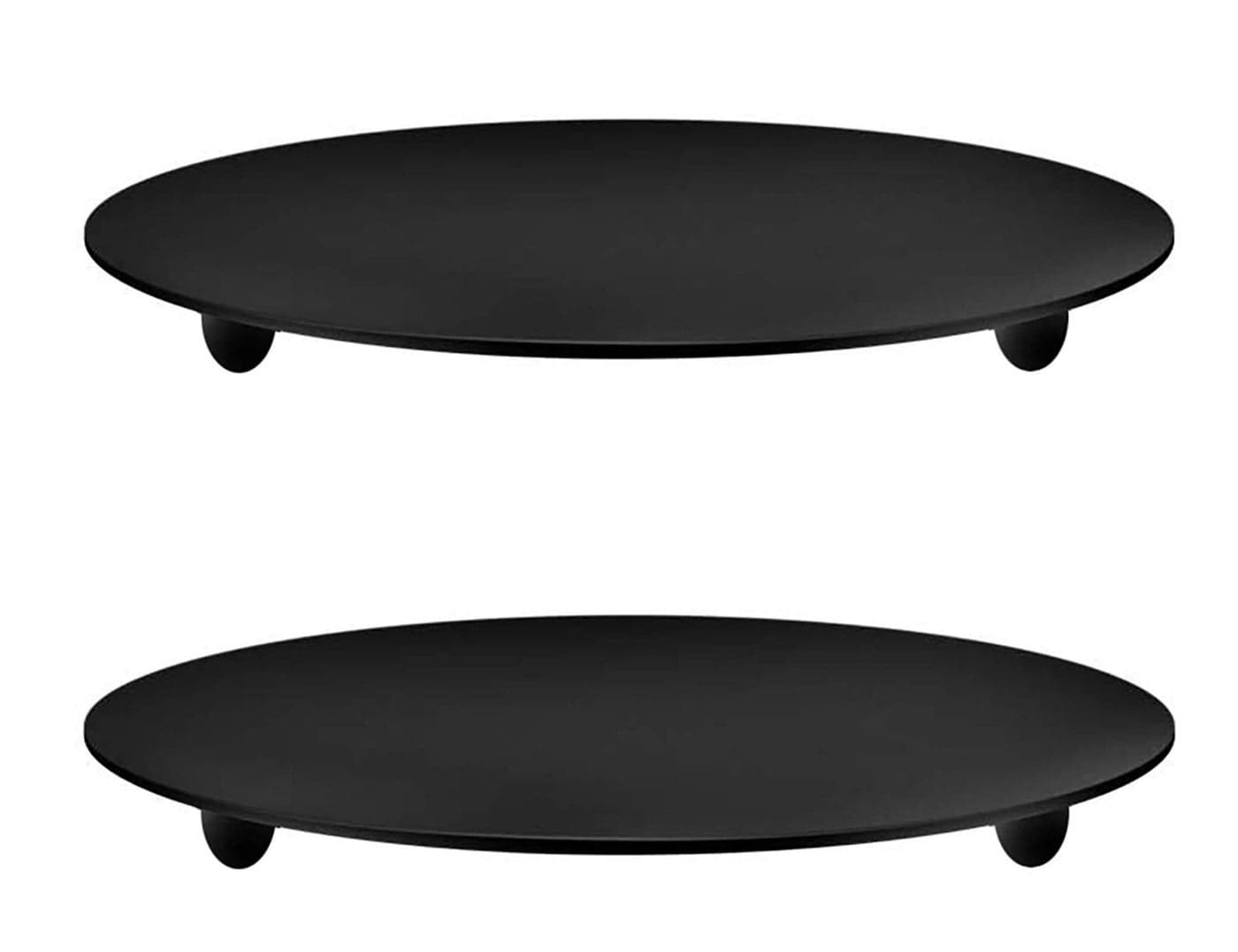 2 Pcs Black 43 Inch Iron Candle Holder for Taper Candles Wedding Dinning Party Decoration 11cm Black 2pcs