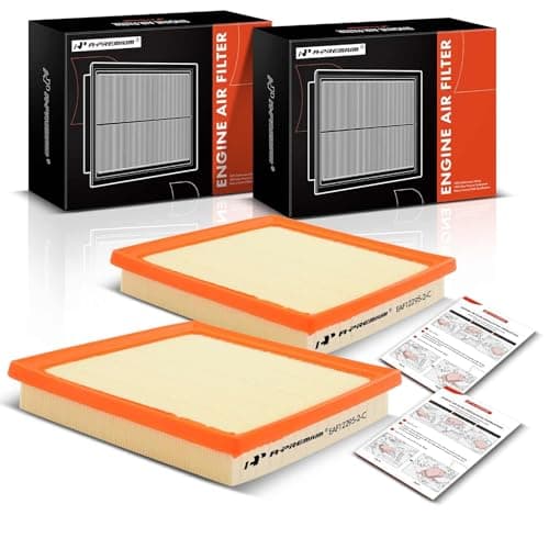 A-Premium 2-PC Engine Air Filter Compatible with Subaru Ascent, Crosstrek, Forester, Impreza, Legacy, Outback, WRX, 2017-2022, Flexible Panel, Replace# 16546-AA16A