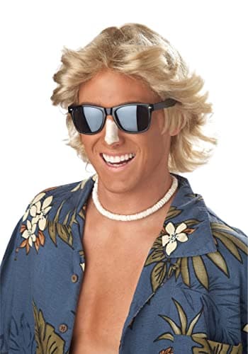 California Costumes mens 70's Feathered Hair Wig Adult Sized Costumes, Blonde, One Size US