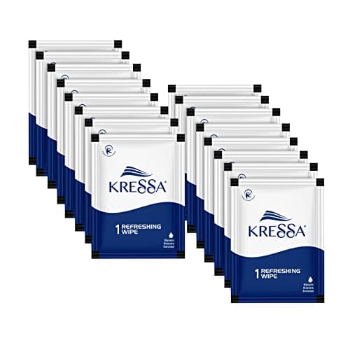 KRESSA Refreshing And Cleansing Wet Wipes | PH Balanced | 1 X 150 Pouch (150), Multicolor