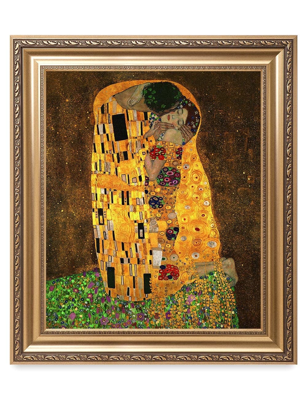 DECORARTS The Kiss by Gustav Klimt The World Classic Art Reproductions Giclee Print with Matching Museum Frame 20x24 Finished Size 26x30