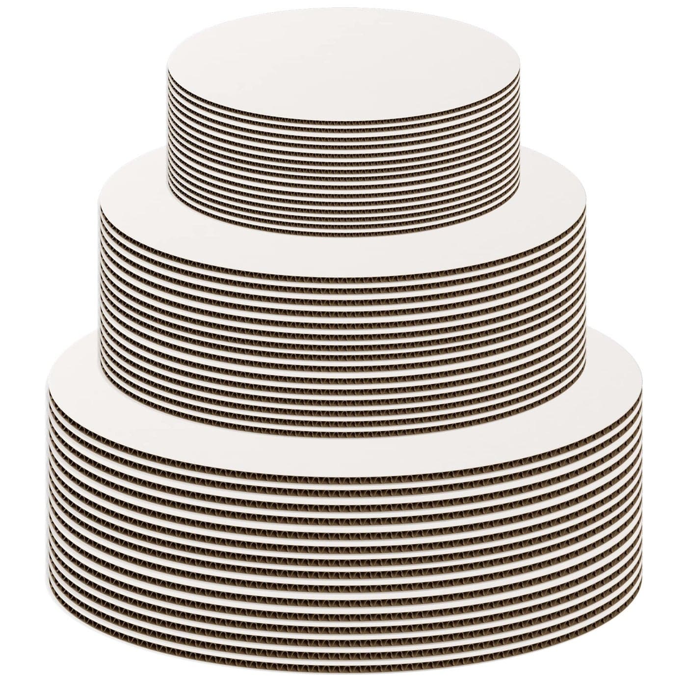 White Cake Boards Round Set 18 Pack 6 Pieces of 6 8 and 10 Inch Cardboard Cake Rounds Circles Disposable Cake Platter Board Base Tray Cake Decorating Supplies Cake Plate Accessories