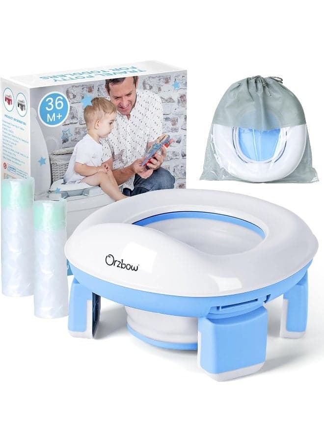 Orzbow Portable Potty Training Toilet for Boys and Girls with Storage Bag