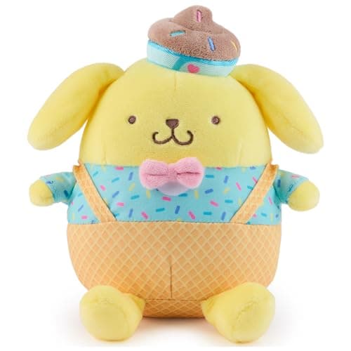 GUND Sanrio Hello Kitty and Friends Pompompurin Ice Cream Plush Stuffed Animal for Ages 1 and Up Yellow 6