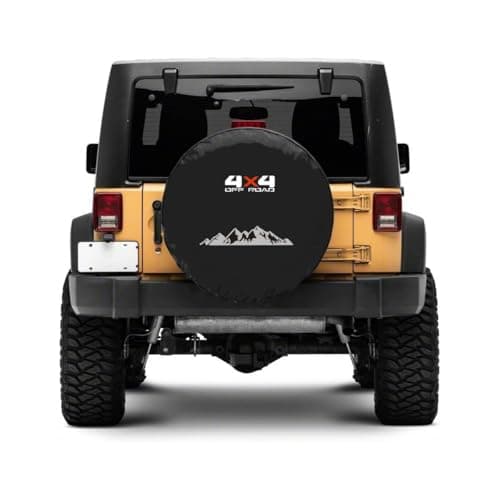 Tribones for Ford Bronco, Hummer H3, Jeep Wrangler Spare Tire Cover Protector, Back Spare Wheel Cover, Tire Cover Protector 4x4 Off-Road (XL: 285/70R17, 33x12.50-15)