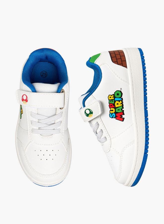 Boys Hook And Loop Ankle School Sneakers — 30