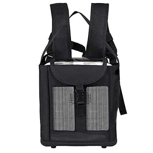 Yxmeiguo Lightweight Portable Oxygen Concentrator Backpack for G3 Unit Breathable POC Carrying Bag with Mesh Panels Comfortable Water Resistant Oxygen Backpack Black