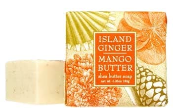 Greenwich Bay Vegan Natural Botantical Shea Butter Bar Soap French Milled Triple Milled Essential Oils 635 ounces Island Ginger Mango Shea