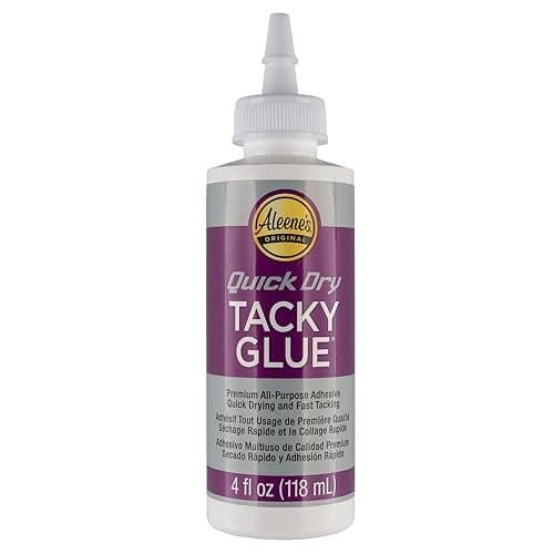 AllPurpose Tacky Glue Premium Adhesive for Crafts Jewelry and Household Repairs Quick Dry 4 Oz 2 Bottles