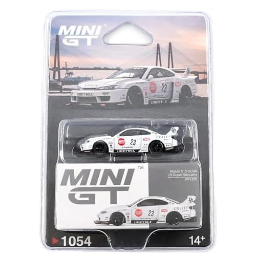 Diecast Model Car Compatible with Mini GT 164 Nissan S15 Silvia LBSuper Silhouette Athlete Limited Edition MGT01054
