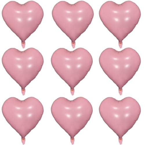 Pastel Pink Heart Shaped balloons Pack of 1018 Inch Love Valentine Balloons Heart Romantic Balloons For Valentines Day Propose Marriage Wedding Bridal Shower Engagement Party Decorations