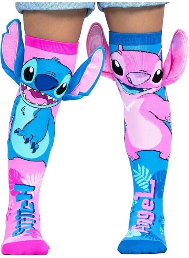 MADMIA Stitch Knee-High Socks – Colorful Dress-Up Socks for Kids & Adults, Fun Crazy Sock Day Gift