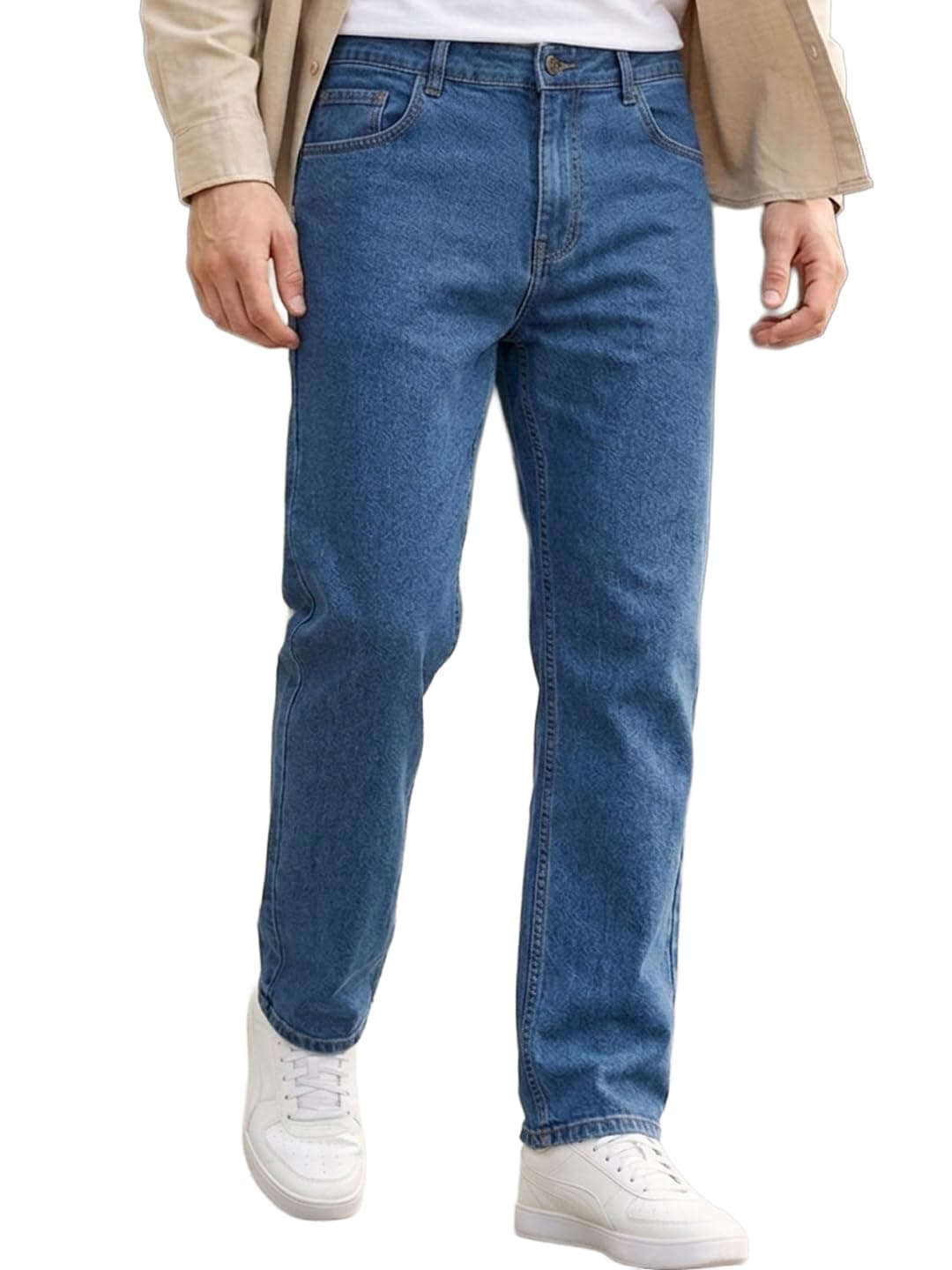 Urbano Fashion Men's Light Blue Slim Fit Solid Jeans Stretchable (eps-lblue-28-02)